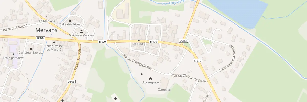 Plan du 3 Rue de la Vieille Rue à Mervans