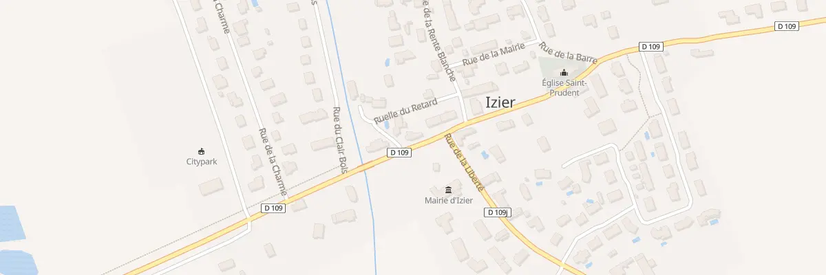 Plan du 3 Rue du Général de Gaulle à Izier