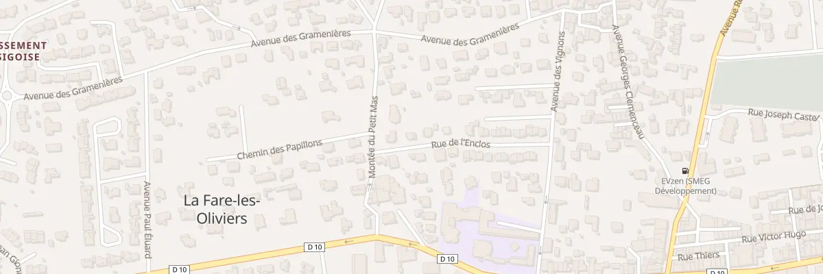Plan du 9001 Res l’Enclos à La Fare-les-Oliviers