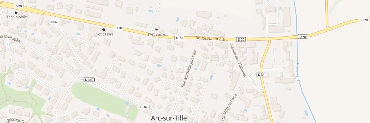 Plan du 15 Rue Mathilde Joudrier à Arc-sur-Tille