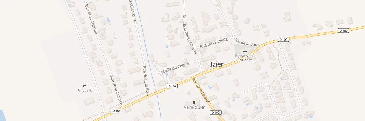 Plan du 2 Rle du Retard à Izier