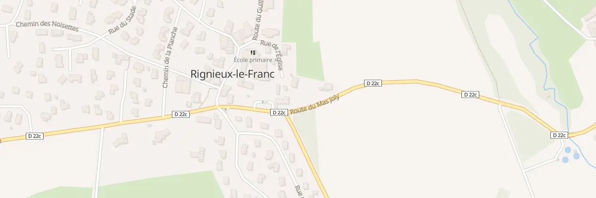 Plan du 95 Rue de l’Eglise à Rignieux-le-Franc