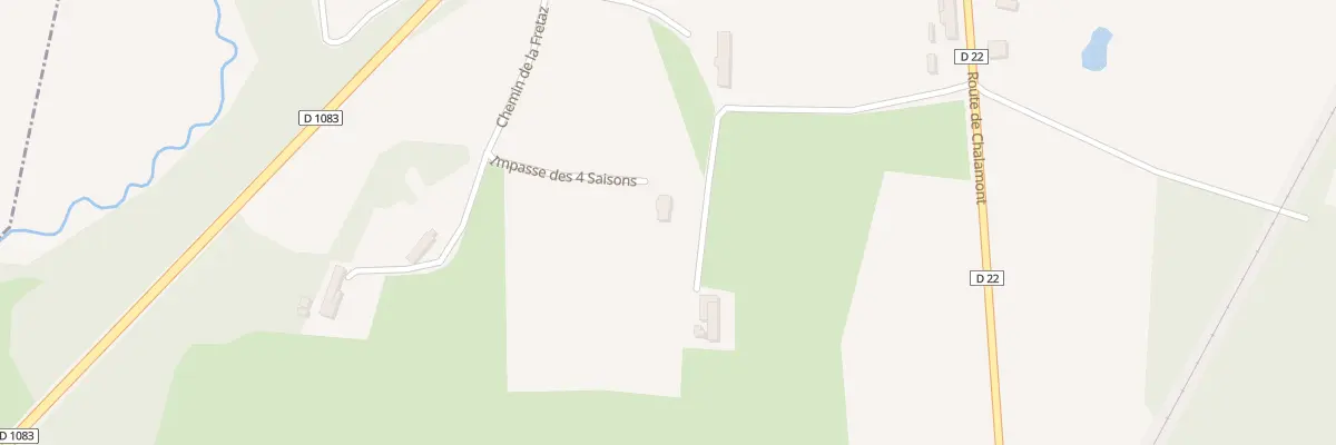 Plan de Che de la Fretaz à Servas