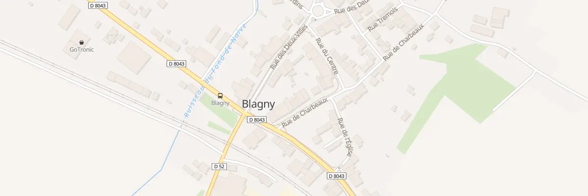 Plan du 9 Rue de Charbeaux à Blagny