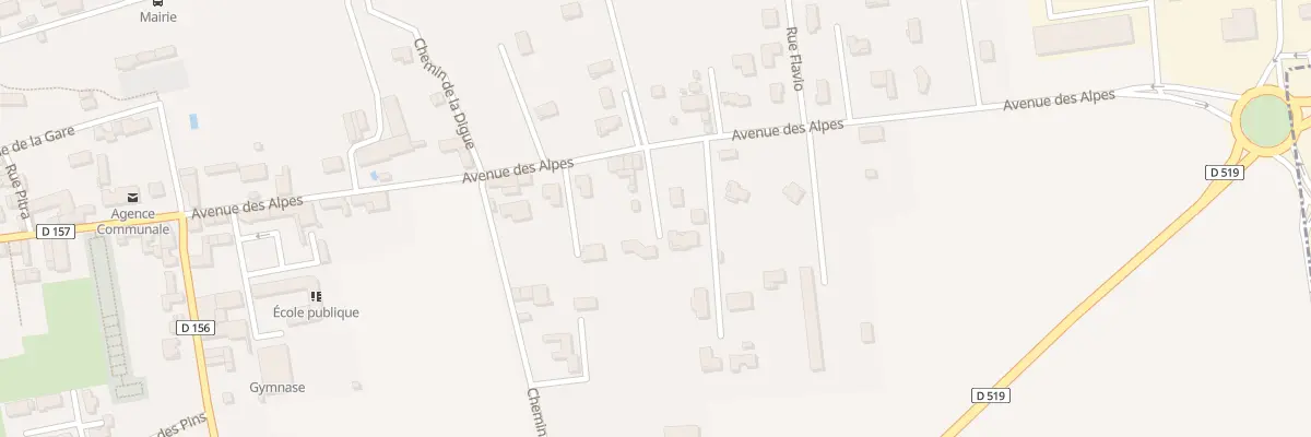 Plan du 494 Av des Alpes à Marcilloles