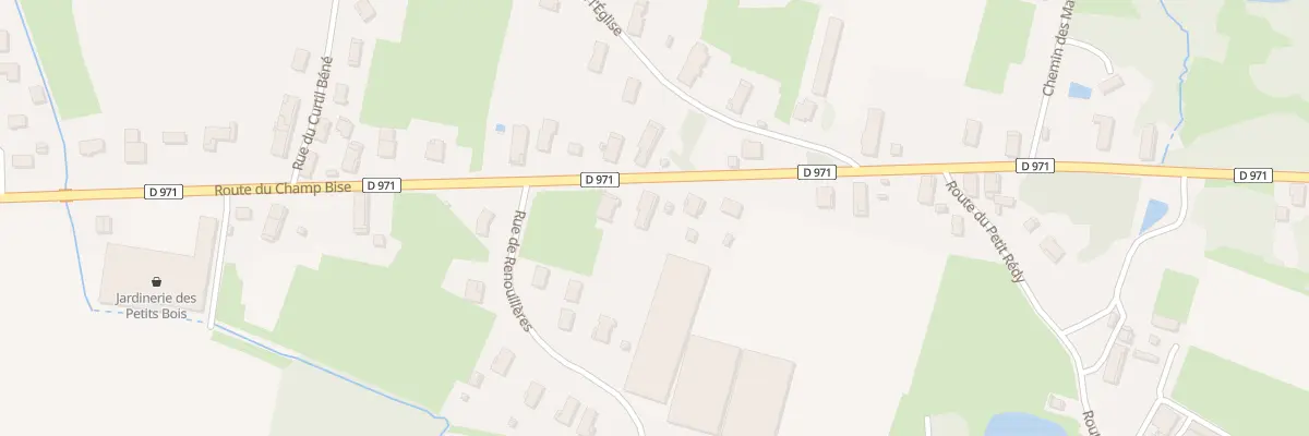 Plan du 612 Rte du Champ Bise à Sornay