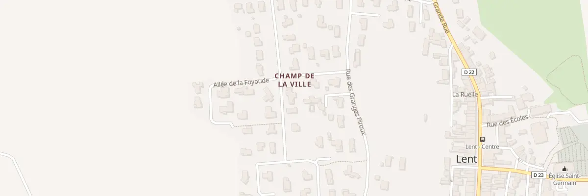 Plan du 1 Pas du Champ de la Ville à Lent
