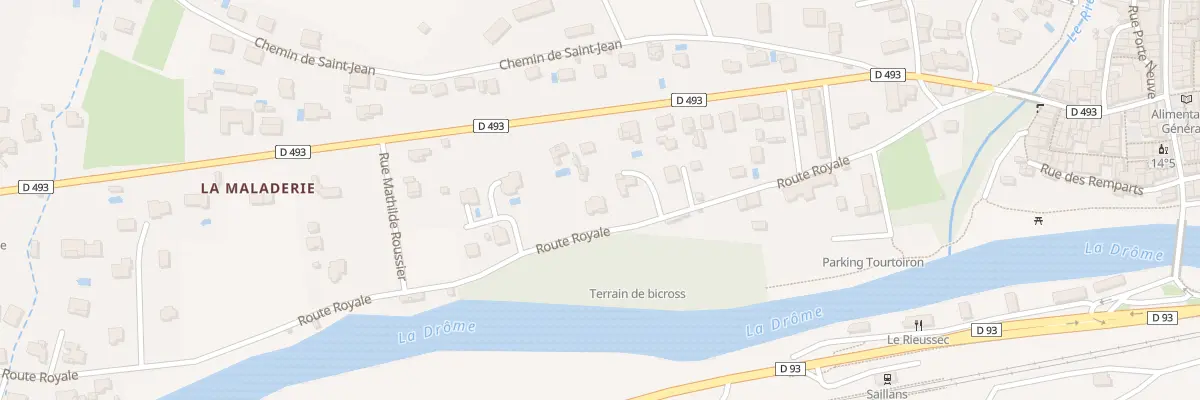 Plan du 340 Rte Royale à Saillans