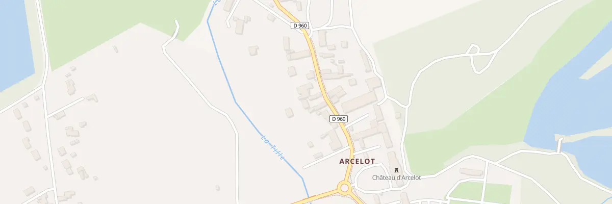 Plan du 7 Rue de Champ Rose (Arcelot) à Arceau