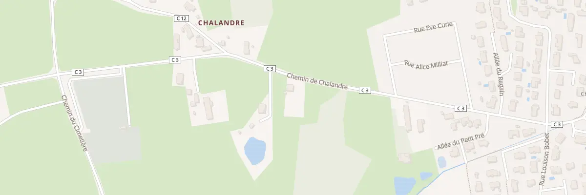 Plan du 445 Che de Chalandre à Saint-Denis-lès-Bourg