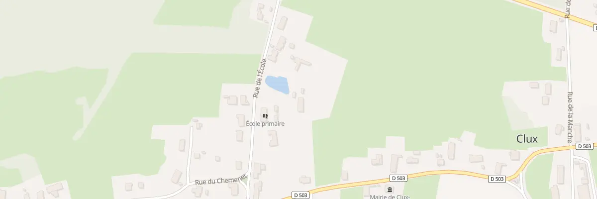 Plan du 6 Rue de l’Ecole à Clux-Villeneuve