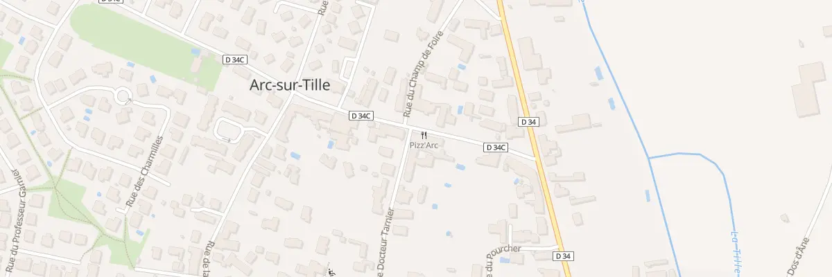 Plan du 28 Rue Docteur Tarnier à Arc-sur-Tille