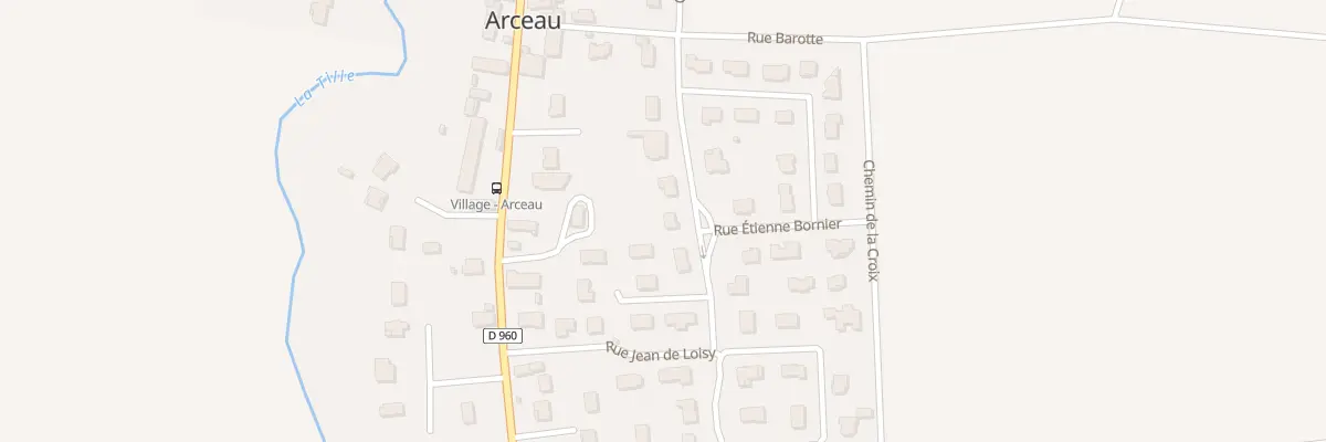 Plan du 4 Rue Etienne Bornier à Arceau