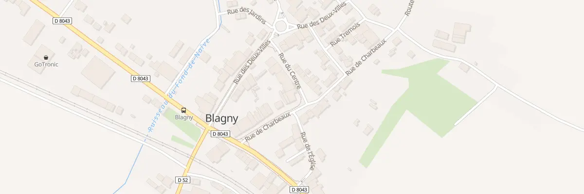 Plan du 23 Rue de Charbeaux à Blagny