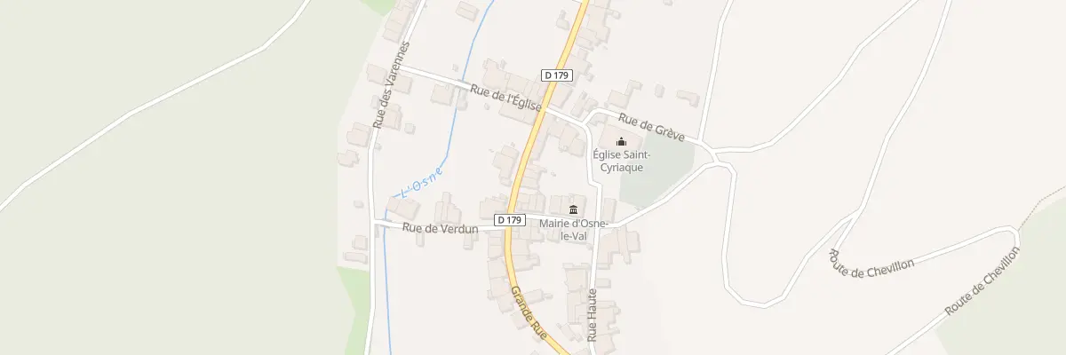 Plan du 54 Gr Grande Rue à Osne-le-Val
