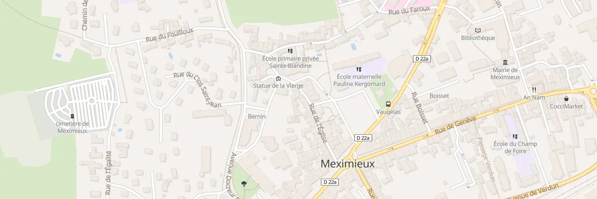 Plan du 29 Rue de l’Eglise à Meximieux