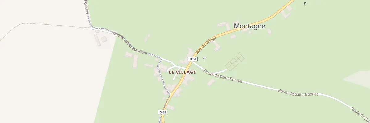 Plan du 370 Rue du Village à Montagne
