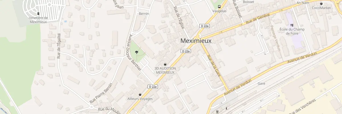 Plan du 2 Rue de Lyon à Meximieux