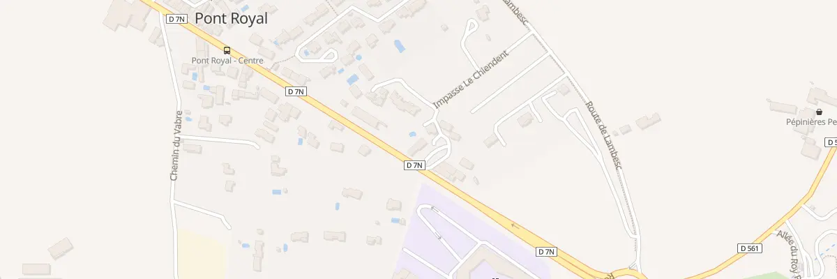 Plan du 68 Rte Nationale 7 à Mallemort