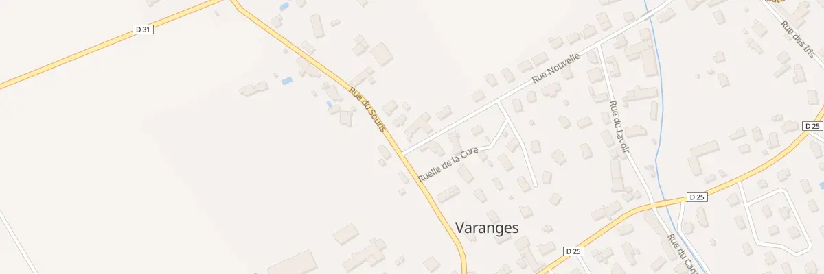 Plan du 1 Rue Nouvelle à Varanges