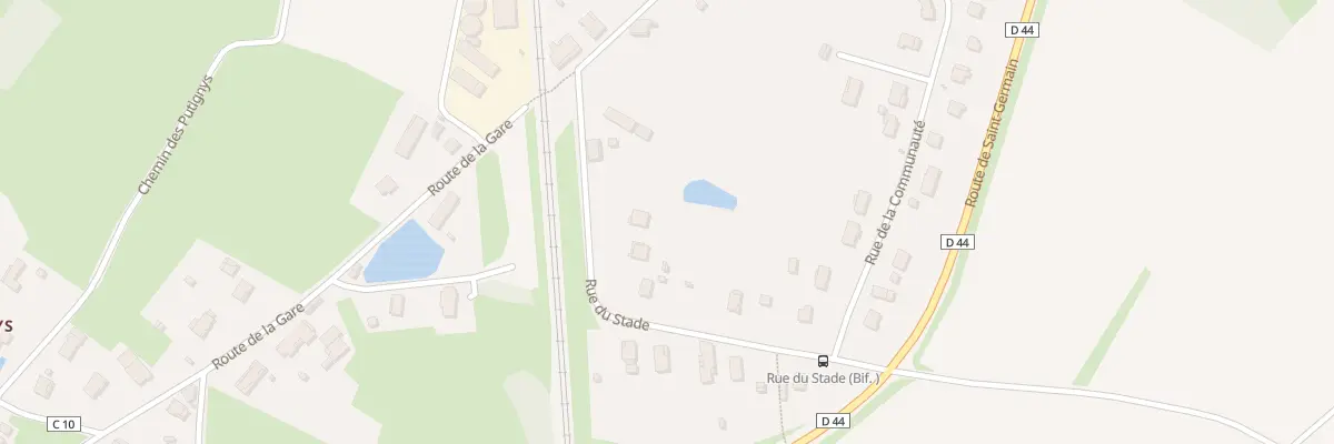 Plan du 10 Rue du Stade à Simard