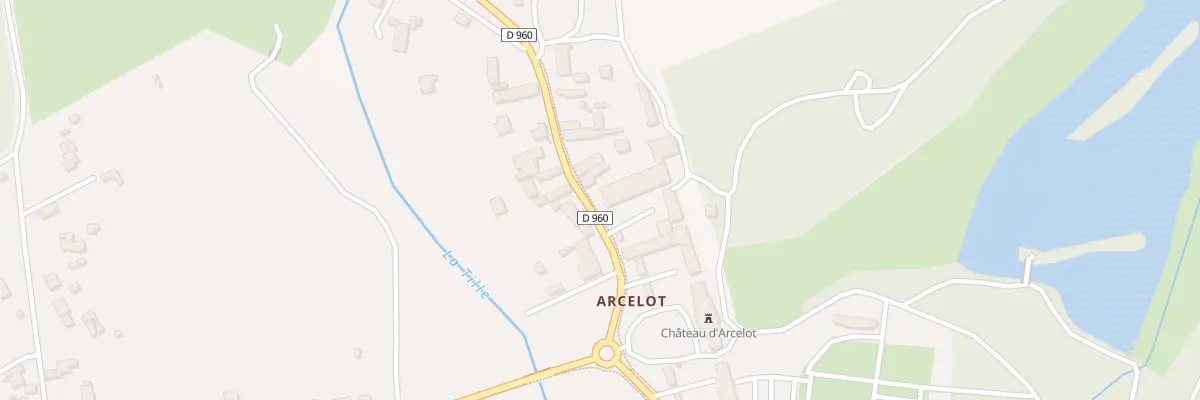 Plan du 8 Rue de Champ Rose (Arcelot) à Arceau