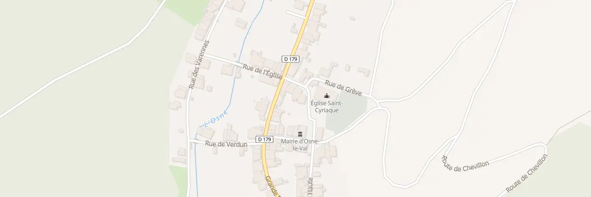 Plan du 3 Rue de l’Eglise à Osne-le-Val