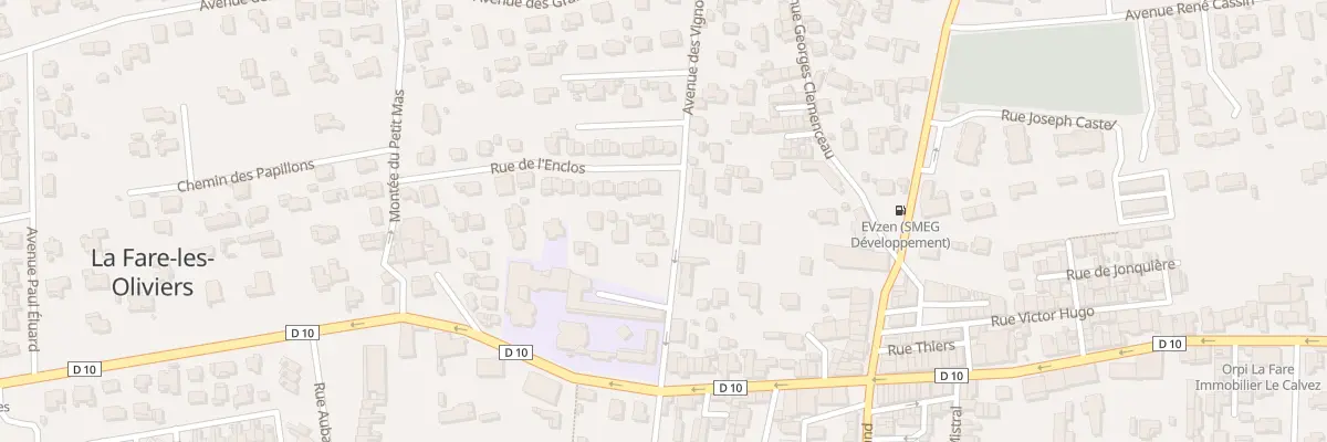 Plan du 5811 Av des Vignons à La Fare-les-Oliviers