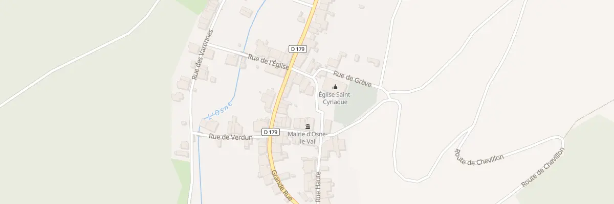Plan du 1 Rue de l’Eglise à Osne-le-Val