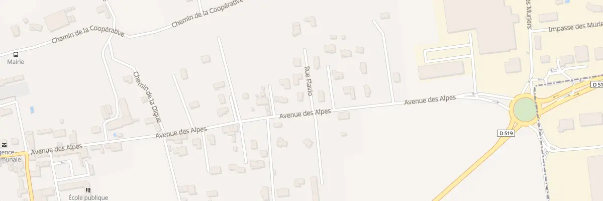 Plan du 631 Av des Alpes à Marcilloles