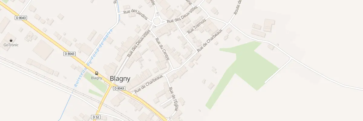 Plan du 15 Rue du Centre à Blagny