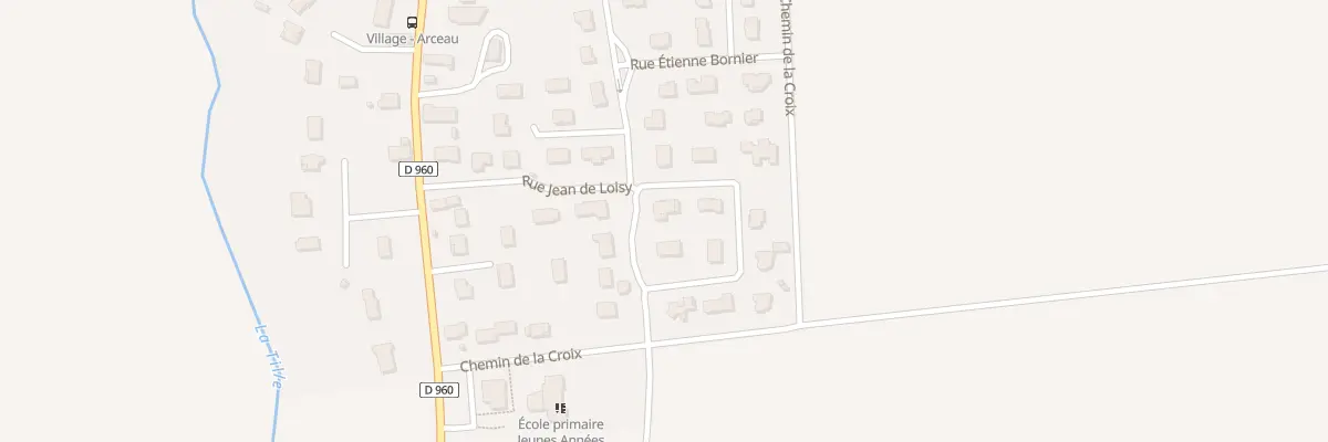 Plan du 7 Rue Jean de Loisy à Arceau