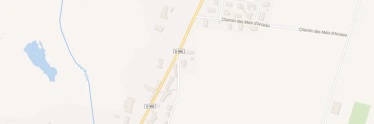 Plan du 1 Che de la Ladrie (Arceau) à Arceau