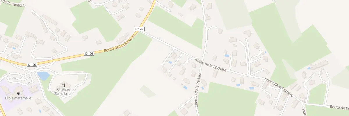 Plan du 105 Rte de la Lechere à Frontonas