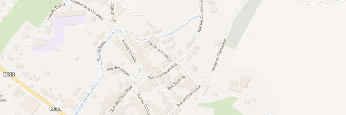 Plan du 7 Rue de la Fontaine à Blagny
