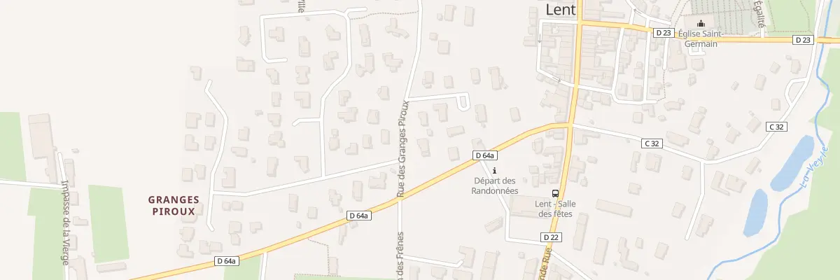 Plan du 56 Rue des Granges Piroux à Lent