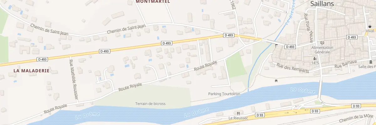 Plan du 5304 Montmartel à Saillans