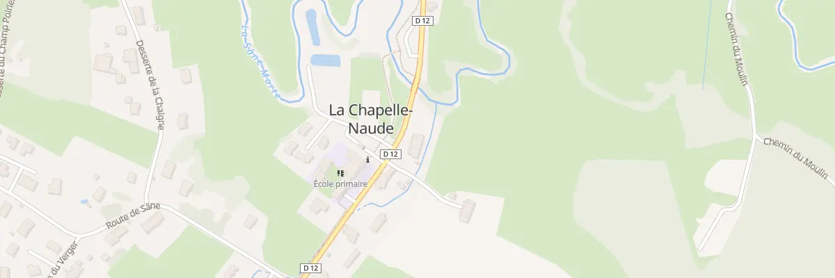 Plan du 68 Rte de Louhans à La Chapelle-Naude
