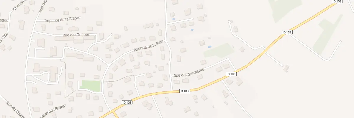 Plan du 6 Rue du Petit Cerf à Selongey