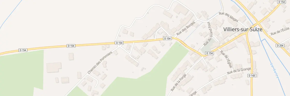 Plan du 13 Rue du Pont de la Cote à Villiers-sur-Suize