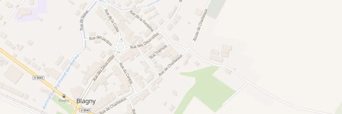 Plan du 5328 Rue de Charbeaux à Blagny