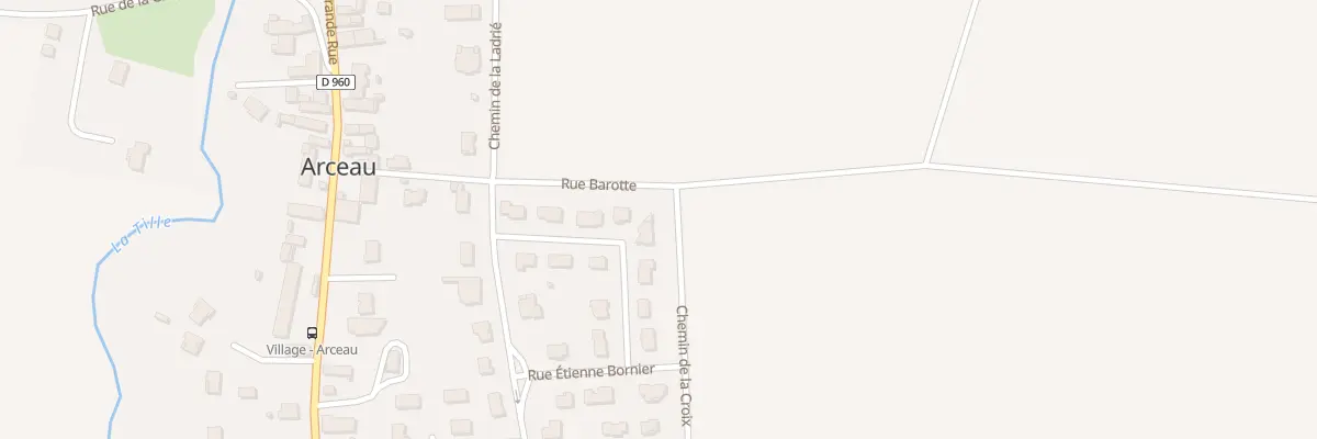 Plan du 20 Rue Etienne Bornier à Arceau