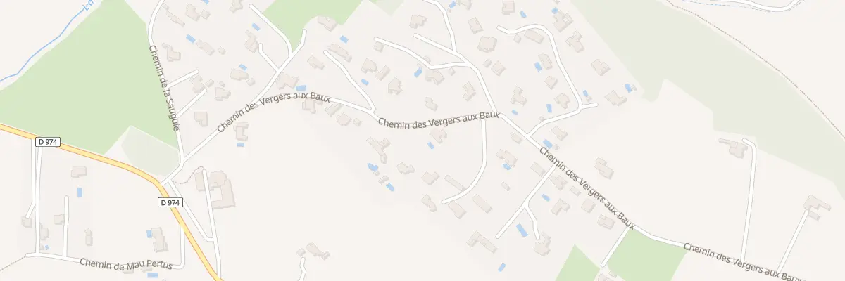 Plan du 368 Che des Vergers aux Baux à Bédoin