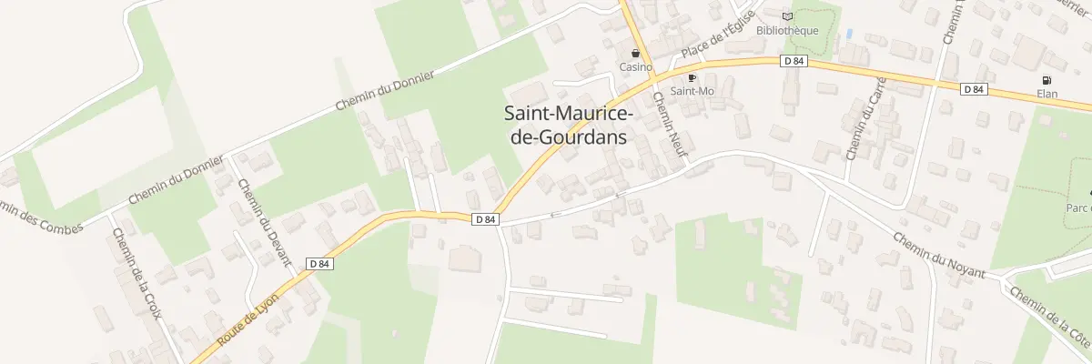 Plan du 7 Rte de Lyon à Saint-Maurice-de-Gourdans
