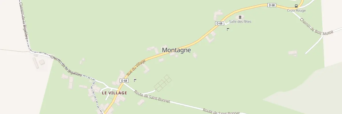 Plan du 195 Rue du Village à Montagne