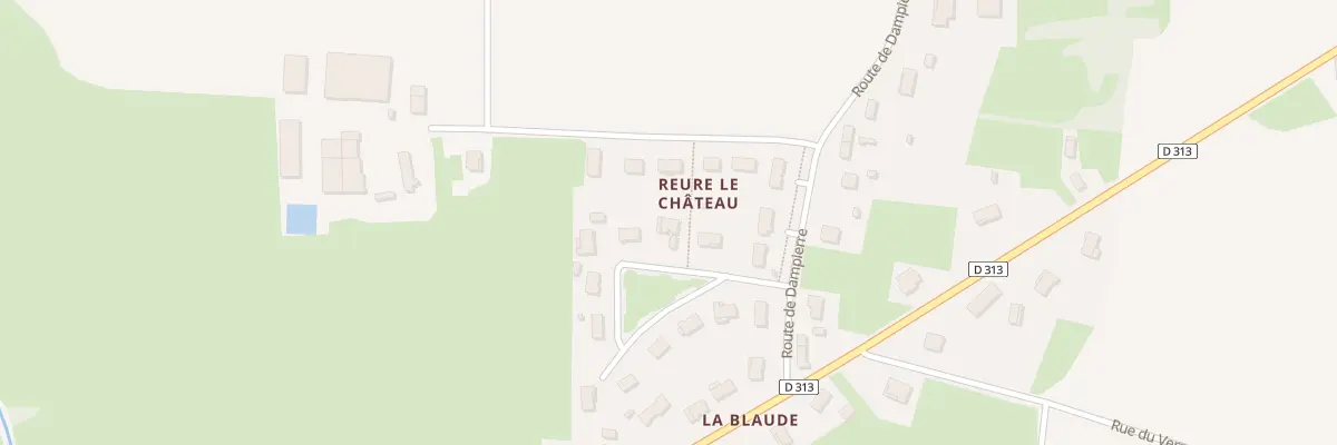 Plan du 21 Lot Reure le Château à Mervans