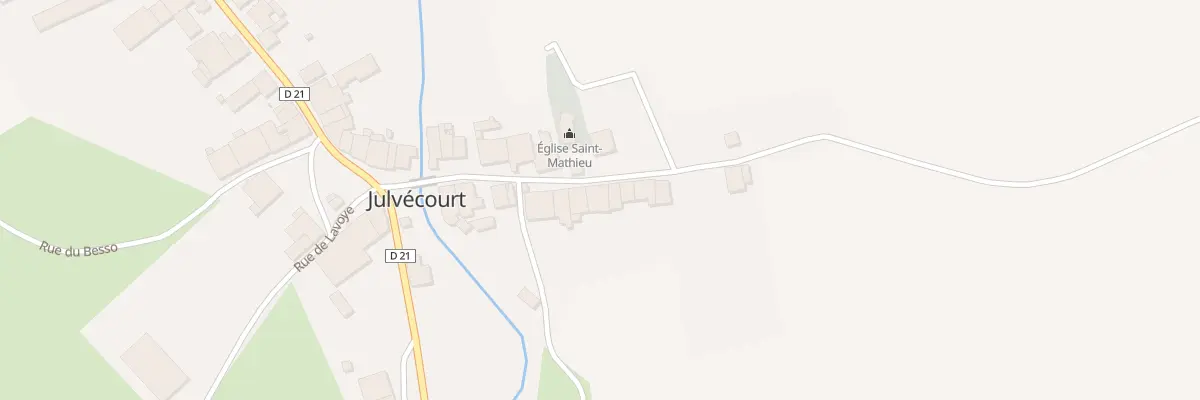 Plan du 14 Rue Haute à Julvécourt