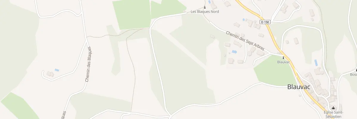 Plan du 168 Che des Sept Arbres à Blauvac
