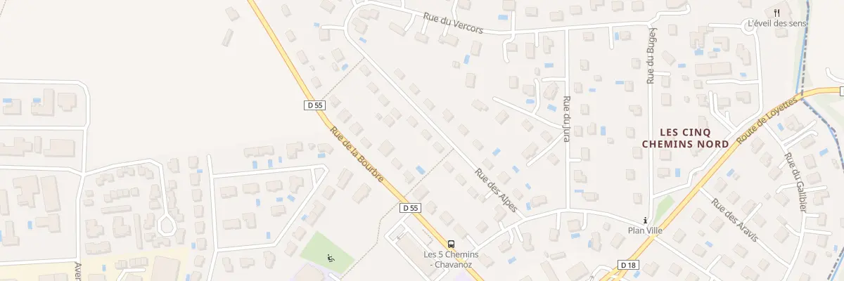 Plan du 9 Rue des Alpes à Chavanoz