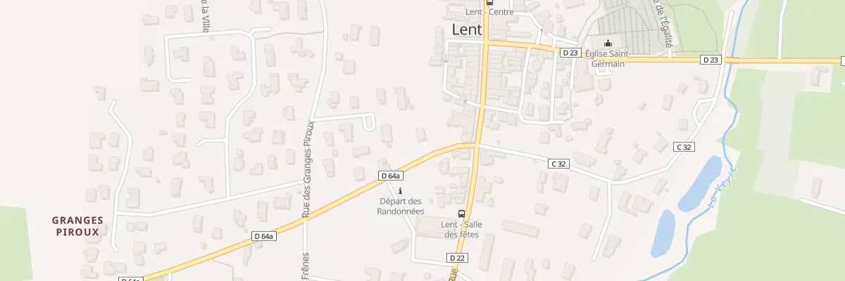 Plan du 50 Mte de la Vierge à Lent
